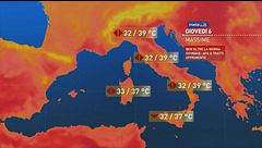 Caldo e afa fino a ferragosto