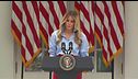 Melania Trump riappare in pubblico
