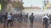 Scontri ai cortei degli studenti