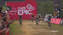 Una gara in mountain bike