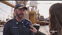 A bordo della nave Amerigo Vespucci