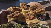 Le acciughe con la focaccia