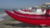 La gara dei bagnini a Forte dei Marmi