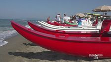 La gara dei bagnini a Forte dei Marmi