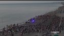 Alba sulla spiaggia tra le note di violino