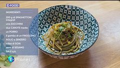 E-Food: spaghettoni con julienne di verdure
