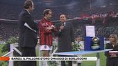 Franco Baresi, il pallone d'oro omaggio di Silvio Berlusconi