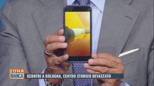 Scontri a Bologna: la foto del poliziotto ferito