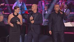 Eros Ramazzotti, Gigi D'Alessio e Vanessa Incontrada in "Più bella cosa"