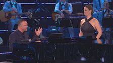 Vanessa Incontrada a lezione di canto da Gigi D'Alessio