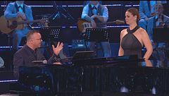 Vanessa Incontrada a lezione di canto da Gigi D'Alessio