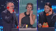 Gigi D'Alessio, Vanessa Incontrada e Emma in "Una notte al telefono"