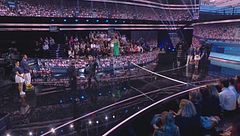 La "partita di tennis musicale" tra Pierfrancesco Favino e Gigi D'Alessio