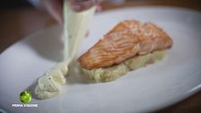 Un menù di salmone