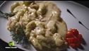 Gnocco di patate crude, risotto al Groppello e carne salada