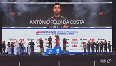 Il podio dell'E-Prix di Madrid