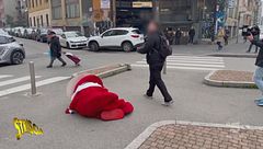 Aggressione shock al Gabibbo: spintonato e buttato a terra durante un servizio a Milano