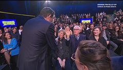 Max Giusti e le coppie del pubblico di "Scherzi a Parte"