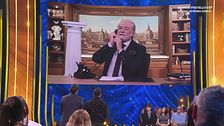 Sal Da Vinci e il saluto del Presidente Aurelio De Laurentiis