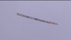 Un aereo affettuoso per Raul: "Tu sogna, uniti x te | Raumires mamy&gio'"