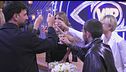 I VIP celebrano la serata con un brindisi speciale