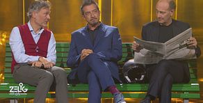 Ale, Franz e Paolo Ruffini sulla panchina