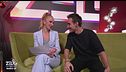 Chiara Lippi e Francesco Migliazza nel backstage