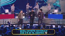 Raf, Martin e Giuseppe cantano "Battito Animale"