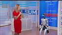Barbara Palombelli presenta il robot Jeeves