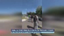 Parma, gli istanti prima dello scontro tra professori e studenti