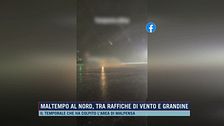 Maltempo al nord, tra raffiche di vento e grandine