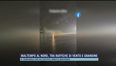 Maltempo al nord, tra raffiche di vento e grandine