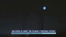 Maltempo al nord, tra fulmini e temporali intensi