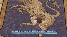Milano, il restauro del toro in galleria fa discutere