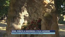 Roma, rubata la Madonnina a Villa Lazzaroni