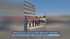 Sirene accese per il saluto all'agente morto dopo l'inseguimento