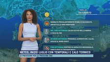 Meteo, inizio luglio con temporali e calo termico