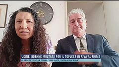 Udine, 55enne multata per il topless in riva al fiume