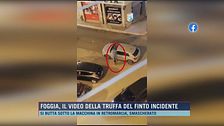 Foggia, il video della truffa del finto incidente