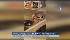 Foggia, il video della truffa del finto incidente