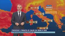 Prosegue l'ondata di caldo da nord a sud