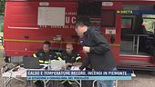 Caldo e temperature record, incendi in Piemonte