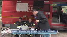 Caldo e temperature record, incendi in Piemonte