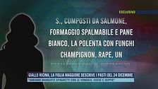 Giallo ricina, la figlia maggiore descrive i pasti del 24 dicembre