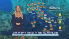 Calo delle temperature e temporali al nord