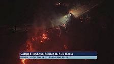 Caldo e incendi, brucia il sud Italia