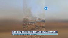 Incendio a Campofelice di Fitalia, nel Palermitano
