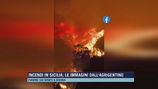 Incendi in Sicilia, le immagini dall'Agrigentino