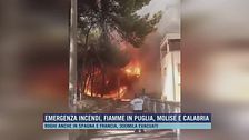 Emergenza incendi, fiamme in Puglia, Molise e Calabria