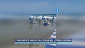 Stabilimento invaso dall'acqua nel litorale Reggino